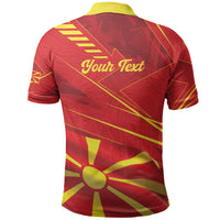 Personalised Macedonia Polo Shirt Flag Color Inspired