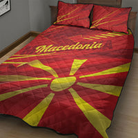 Macedonia Quilt Bed Set Flag Color Inspired