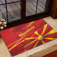 Macedonia Rubber Doormat Flag Color Inspired