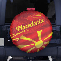 Macedonia Spare Tire Cover Flag Color Inspired