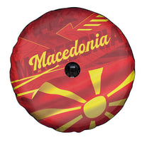Macedonia Spare Tire Cover Flag Color Inspired