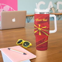 Personalised Macedonia Tumbler With Handle Flag Color Inspired