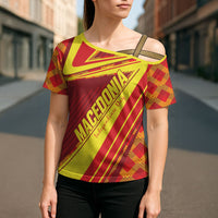 Personalised Macedonia Independence Day Cross Shoulder Shirt 8 September 1991