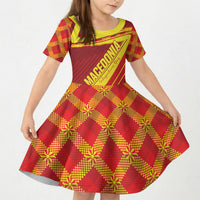 Personalised Macedonia Independence Day Kid Short Sleeve Dress 8 September 1991