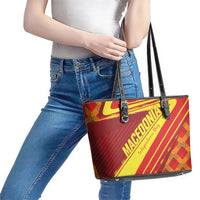 Macedonia Independence Day Leather Tote Bag 8 September 1991