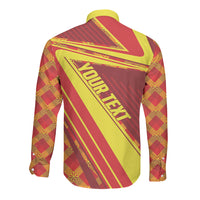 Personalised Macedonia Independence Day Long Sleeve Button Shirt 8 September 1991