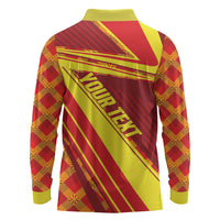 Personalised Macedonia Independence Day Long Sleeve Polo Shirt 8 September 1991
