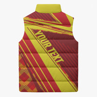 Personalised Macedonia Independence Day Sleeveless Puffer Jacket 8 September 1991