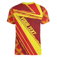 Personalised Macedonia Independence Day Women V-Neck T-Shirt 8 September 1991