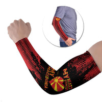 Personalised My Heart My Country My Macedonia Arm Sleeves Grunge Style