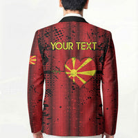 Personalised My Heart My Country My Macedonia Blazer Grunge Style