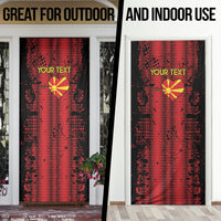 Personalised My Heart My Country My Macedonia Door Cover Grunge Style