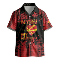 Personalised My Heart My Country My Macedonia Kid Hawaiian Shirt Grunge Style