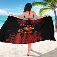 My Heart My Country My Macedonia Sarong Grunge Style