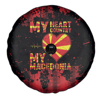 My Heart My Country My Macedonia Spare Tire Cover Grunge Style