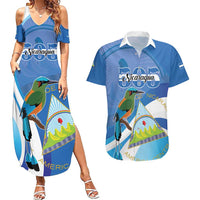 Nicaragua 505 Guardabarranco Couples Matching Summer Maxi Dress and Hawaiian Shirt En Dios confiamos - Wonder Print Shop