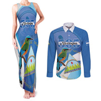 Nicaragua 505 Guardabarranco Couples Matching Tank Maxi Dress and Long Sleeve Button Shirt En Dios confiamos - Wonder Print Shop