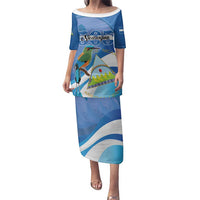 Nicaragua 505 Guardabarranco Family Matching Puletasi and Hawaiian Shirt En Dios confiamos - Wonder Print Shop