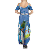 Nicaragua 505 Guardabarranco Family Matching Summer Maxi Dress and Hawaiian Shirt En Dios confiamos - Wonder Print Shop