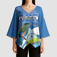 Nicaragua 505 Guardabarranco Kimono Sleeve Blouse En Dios confiamos - Wonder Print Shop