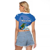 Nicaragua 505 Guardabarranco Raglan Cropped T Shirt En Dios confiamos - Wonder Print Shop