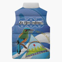 Nicaragua 505 Guardabarranco Sleeveless Puffer Jacket En Dios confiamos - Wonder Print Shop