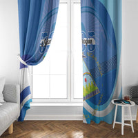 Nicaragua 505 Guardabarranco Window Curtain En Dios confiamos - Wonder Print Shop