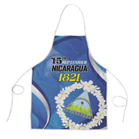 Nicaragua Independence Day 1821 Apron Plumeria Floral - Wonder Print Shop