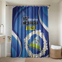 Nicaragua Independence Day 1821 Bathroom Set Plumeria Floral - Wonder Print Shop
