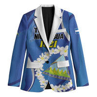 Personalized Nicaragua Independence Day 1821 Blazer Plumeria Floral - Wonder Print Shop