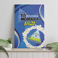 Nicaragua Independence Day 1821 Canvas Wall Art Plumeria Floral - Wonder Print Shop