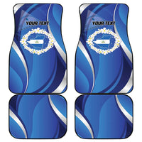 Nicaragua Independence Day 1821 Car Mats Plumeria Floral - Wonder Print Shop