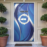 Nicaragua Independence Day 1821 Door Cover Plumeria Floral - Wonder Print Shop