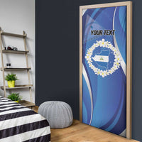 Nicaragua Independence Day 1821 Door Cover Plumeria Floral - Wonder Print Shop