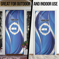 Nicaragua Independence Day 1821 Door Cover Plumeria Floral - Wonder Print Shop