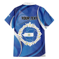 Personalized Nicaragua Independence Day 1821 Family Matching Summer Maxi Dress and Hawaiian Shirt Plumeria Floral - Wonder Print Shop