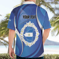 Personalized Nicaragua Independence Day 1821 Hawaiian Shirt Plumeria Floral - Wonder Print Shop
