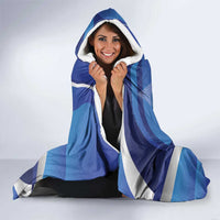 Nicaragua Independence Day 1821 Hooded Blanket Plumeria Floral - Wonder Print Shop