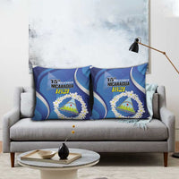 Nicaragua Independence Day 1821 Pillow Cover Plumeria Floral - Wonder Print Shop