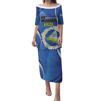 Personalized Nicaragua Independence Day 1821 Puletasi Plumeria Floral - Wonder Print Shop