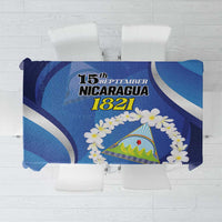 Nicaragua Independence Day 1821 Tablecloth Plumeria Floral - Wonder Print Shop