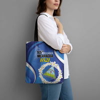 Nicaragua Independence Day 1821 Tote Bag Plumeria Floral - Wonder Print Shop