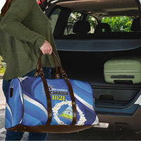 Nicaragua Independence Day 1821 Travel Bag Plumeria Floral - Wonder Print Shop