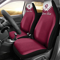 Qatar National Day Car Seat Cover Dawlat Qatar Map Islamic Pattern - Wonder Print Shop