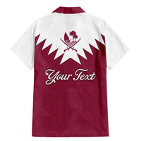Personalised Qatar National Day Family Matching Mermaid Dress and Hawaiian Shirt Dawlat Qatar Map Islamic Pattern - Wonder Print Shop