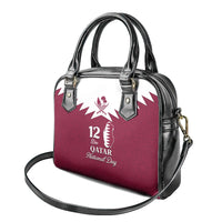 personalised-qatar-national-day-shoulder-handbag-dawlat-qatar-map-islamic-pattern