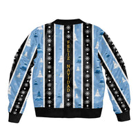 Argentina Christmas Bomber Jacket Feliz Navidad Sol de Mayo - Wonder Print Shop