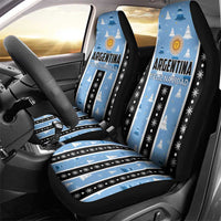 Argentina Christmas Car Seat Cover Feliz Navidad Sol de Mayo - Wonder Print Shop