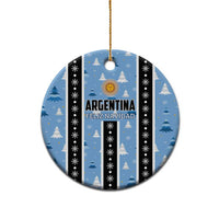 Argentina Christmas Ceramic Ornament Feliz Navidad Sol de Mayo - Wonder Print Shop