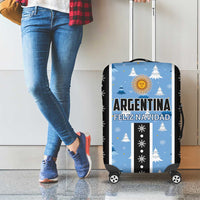 Argentina Christmas Luggage Cover Feliz Navidad Sol de Mayo - Wonder Print Shop